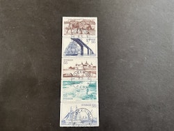 I Sydost facit nr 769-773 lyxstämplat block STOCKHOLM
