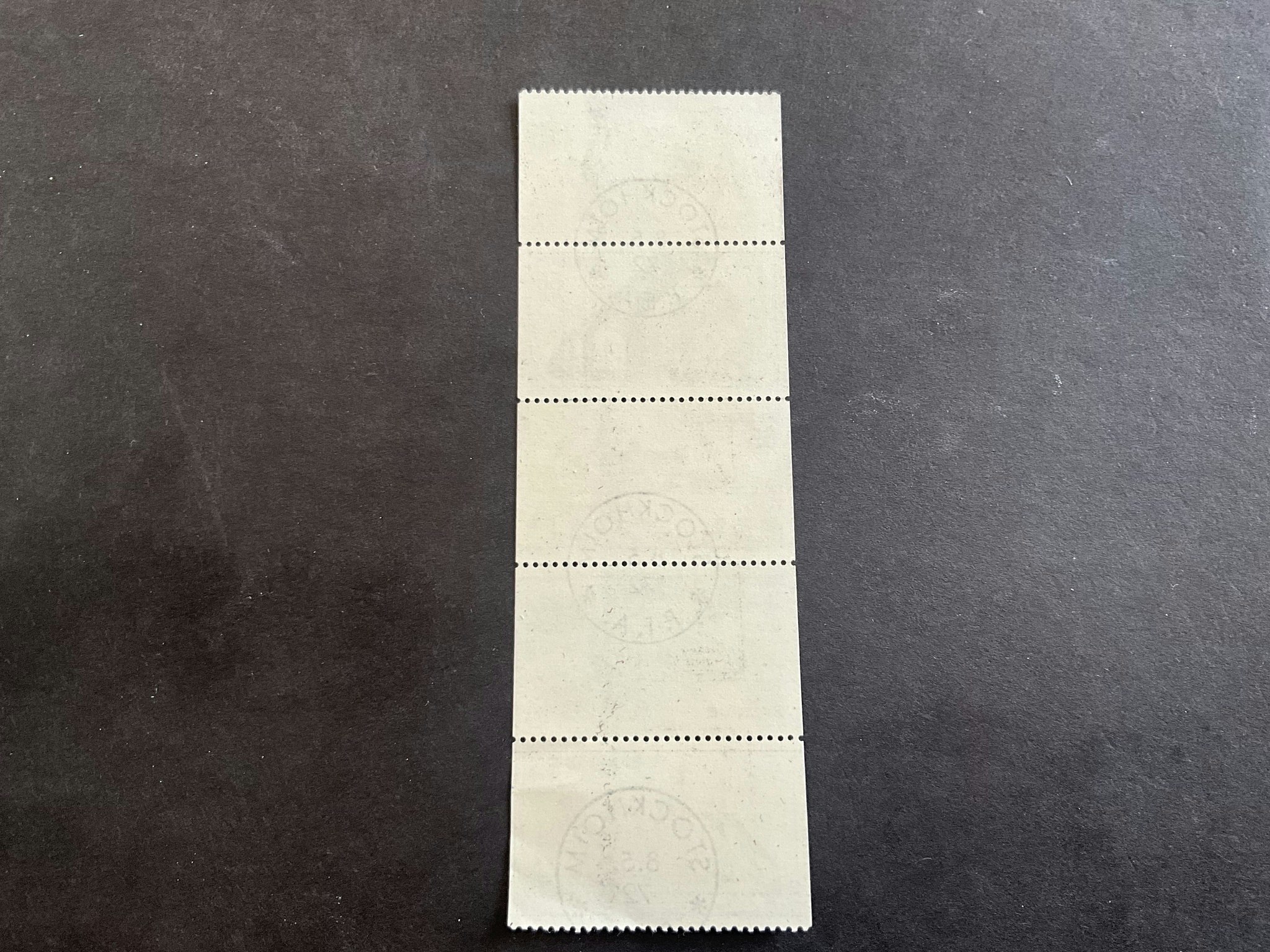 I Sydost facit nr 769-773 lyxstämplat block STOCKHOLM