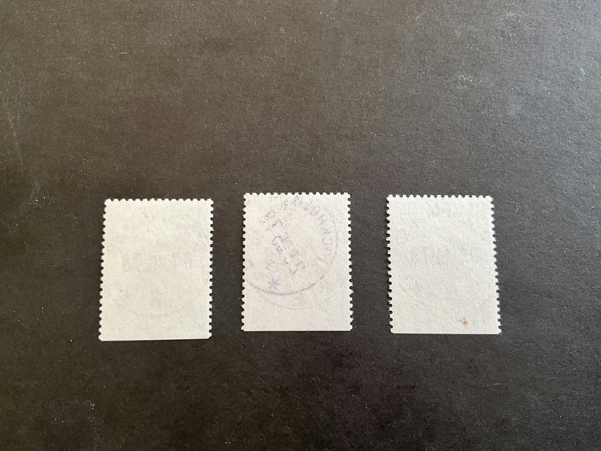 Svampar facit nr 1059-1061 lyxstämplade märken STOCKHOLM 10