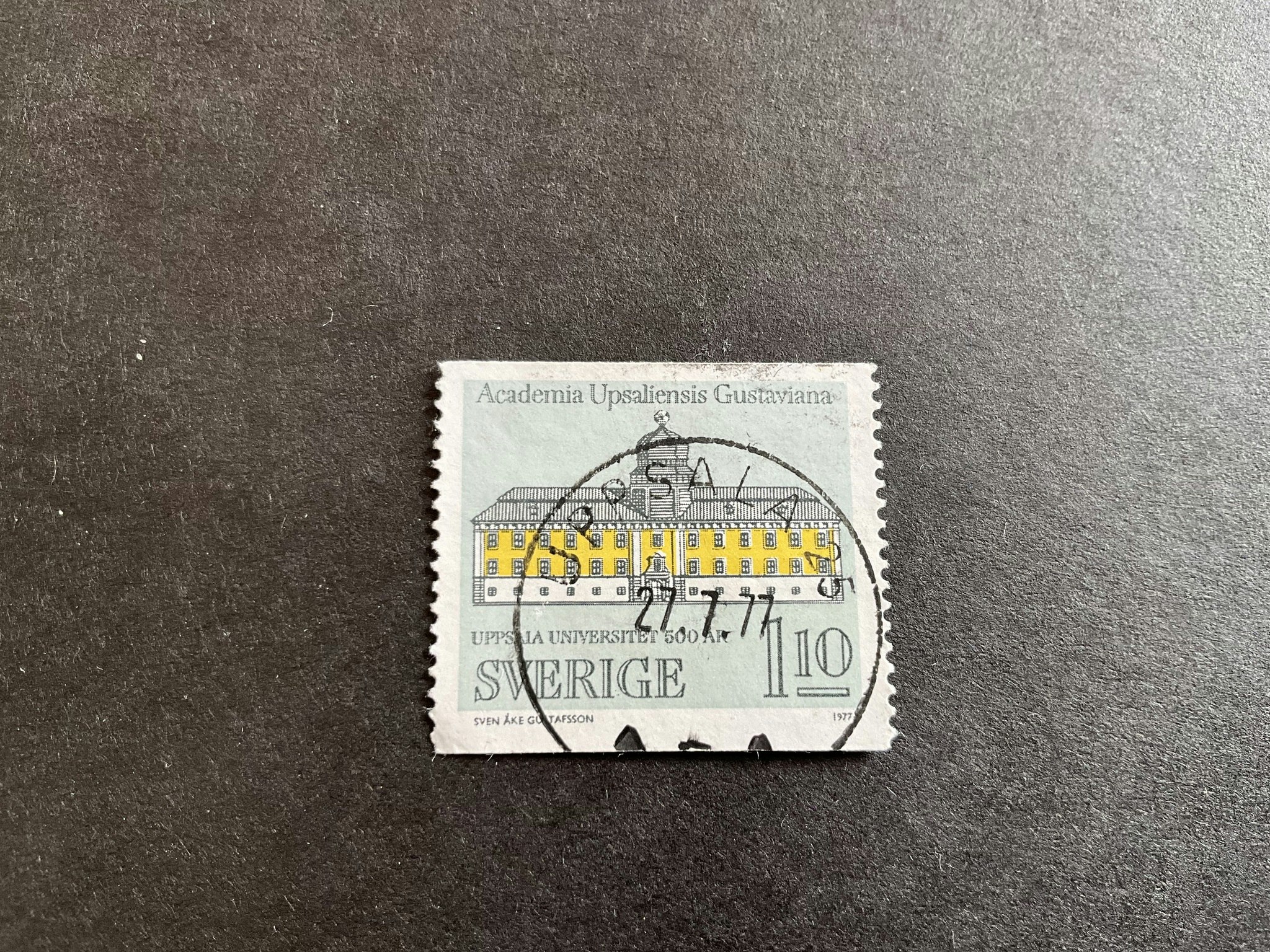 Lunds universitet facit nr 1005 A praktstämplat UPPSALA 5
