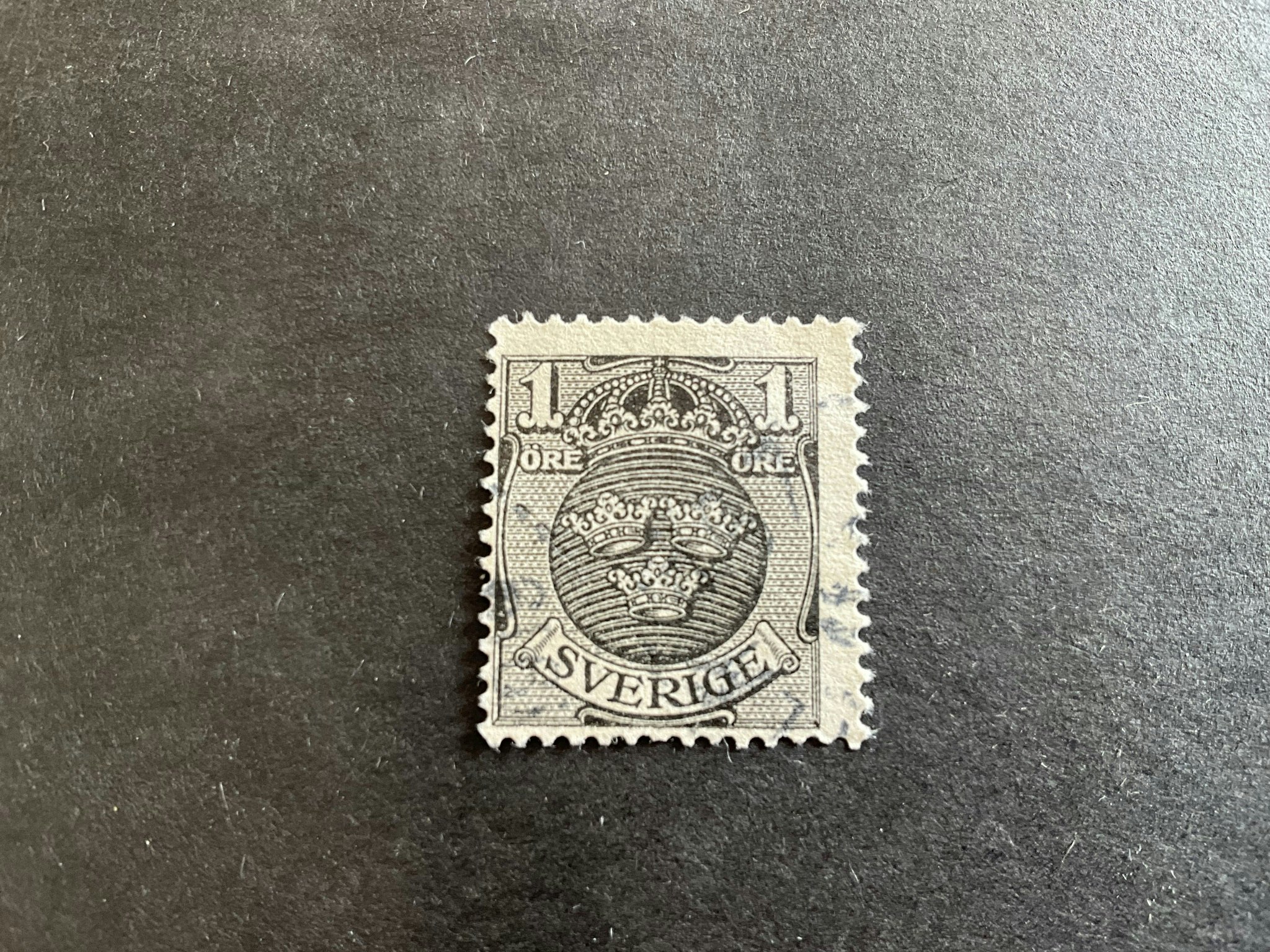 Lilla riksvapnet facit nr 71 cx stämplat märke