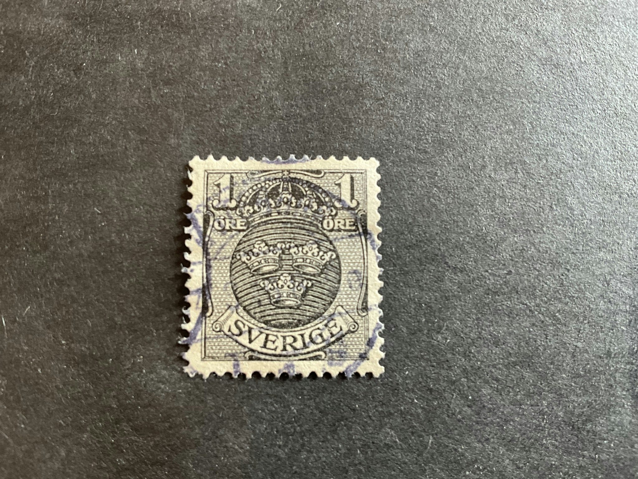 Lilla riksvapnet facit nr 71 cx stämplat märke