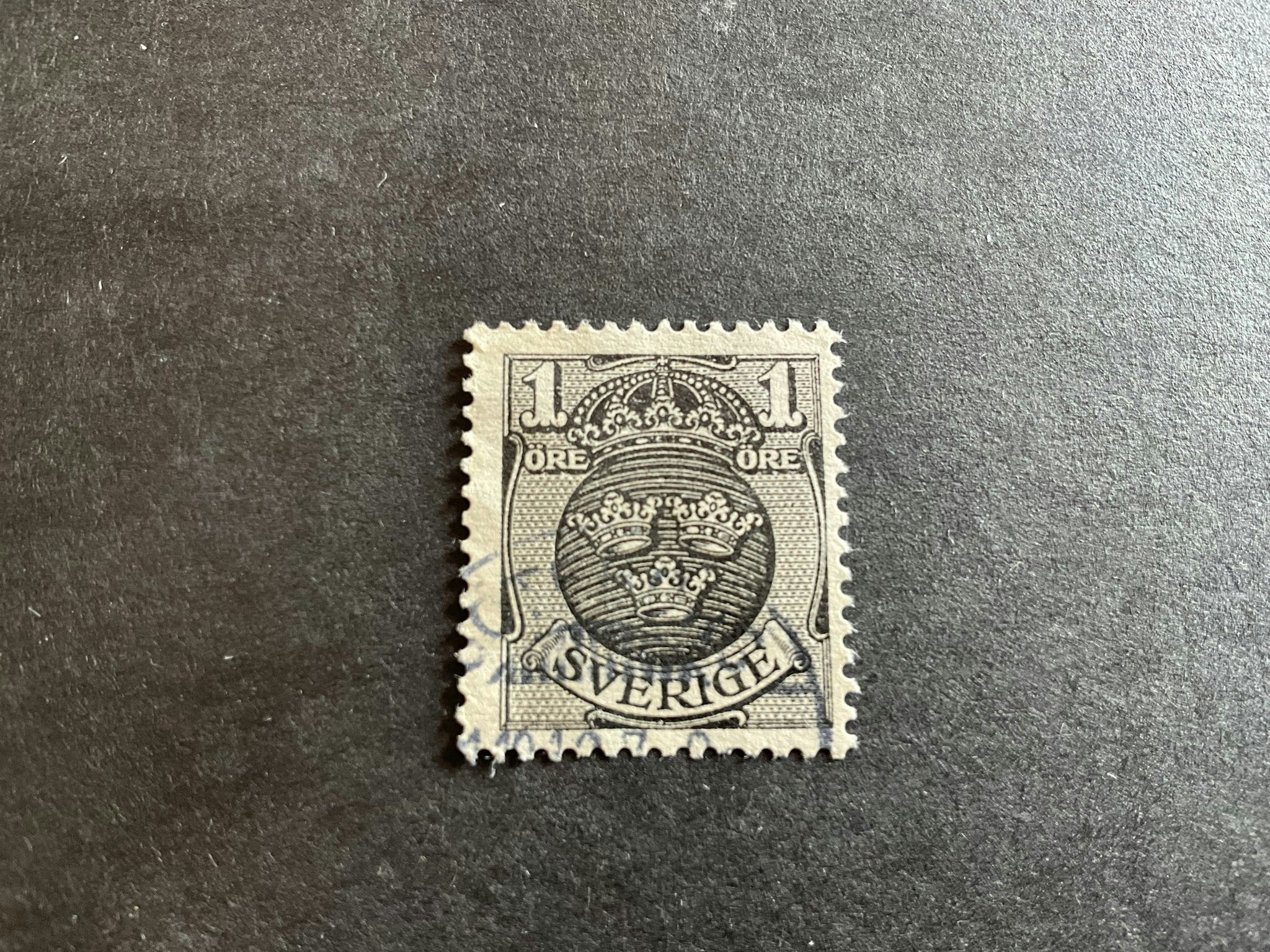 Lilla riksvapnet facit nr 71 cx stämplat märke