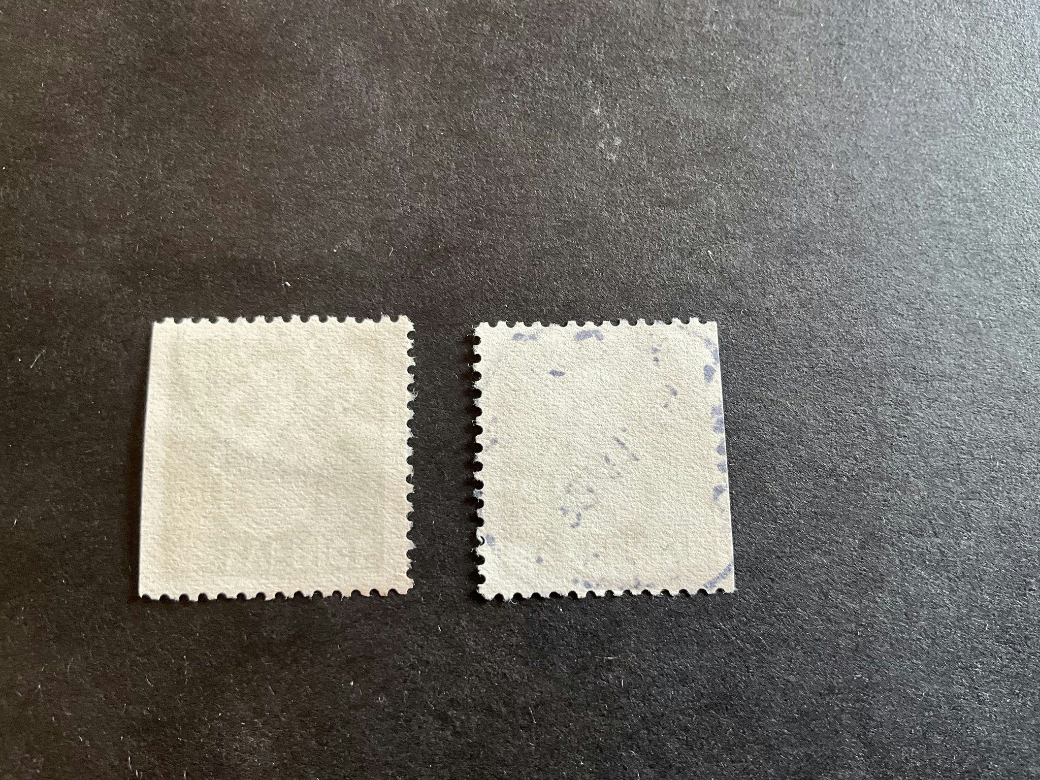 Gustaf V 80 år facit nr 266 B1 och B2 stämplade märken