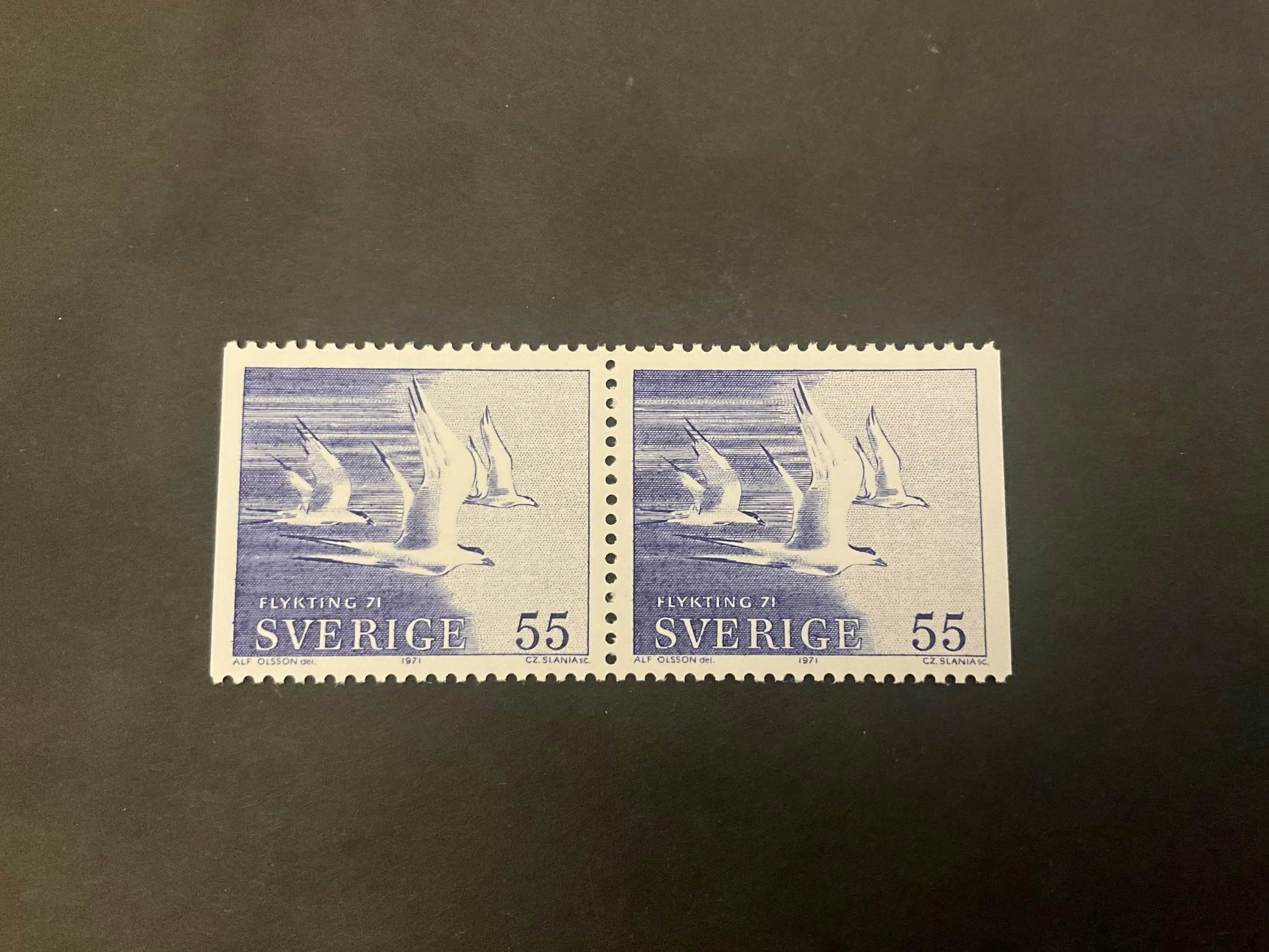 Flykting 71 facit nr 724 BB postfriskt par