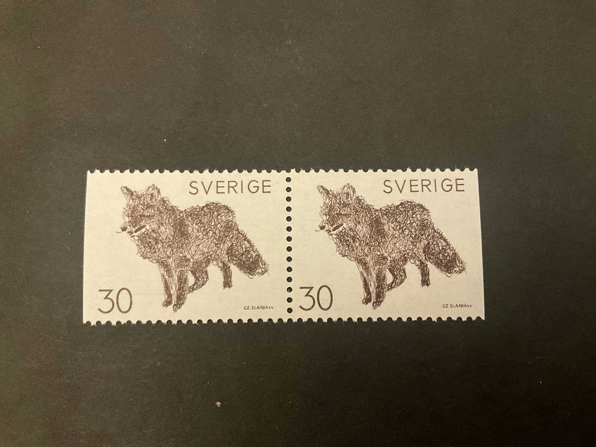 Bruno Liljefors djur facit nr 644 BB postfriskt par