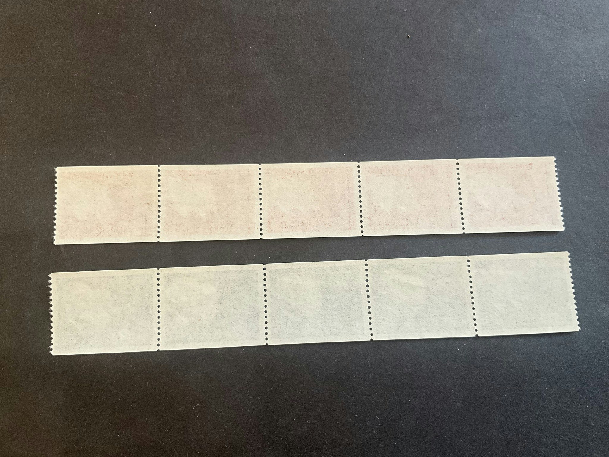 Nobelpristagare 1907 facit nr 618 A och 619 A postfriska 5-strip