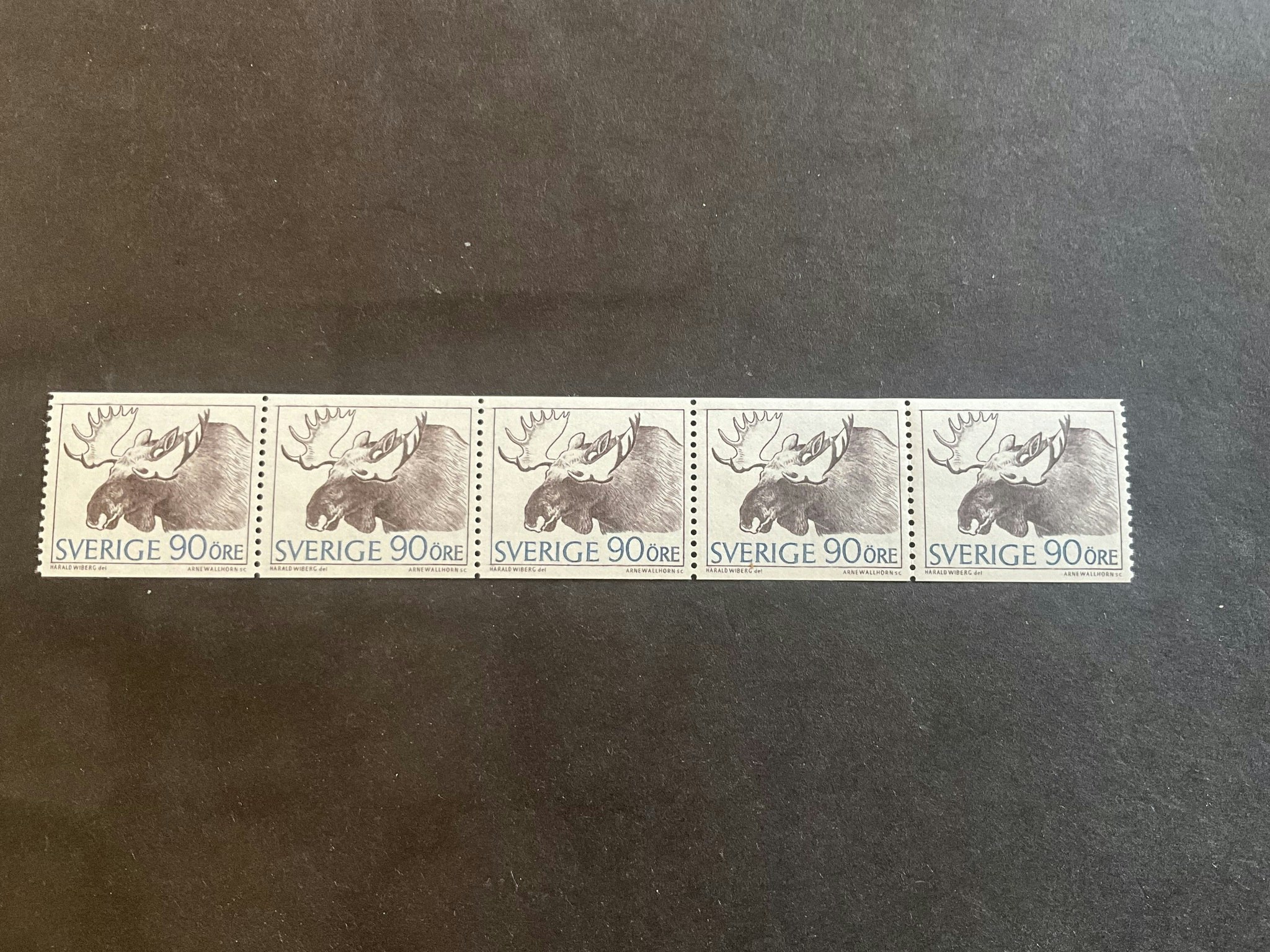 Bruksfrimärken facit nr 615 A1 postfriskt 5-strip
