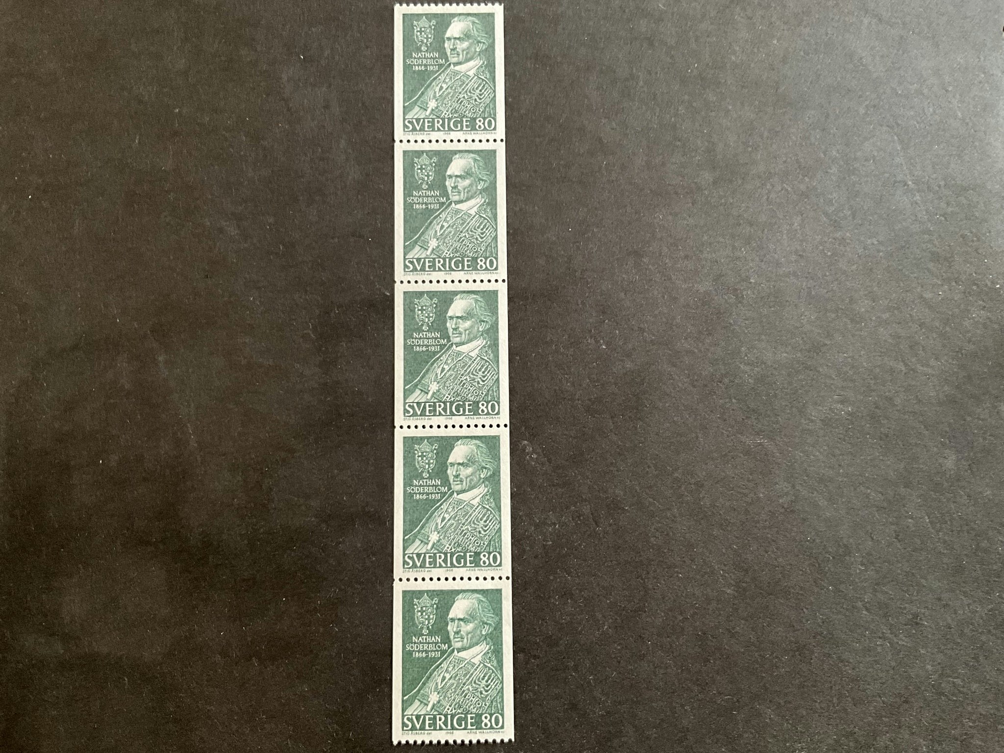 Nathan Söderbllom facit nr 573 postf4iskt 5-strip