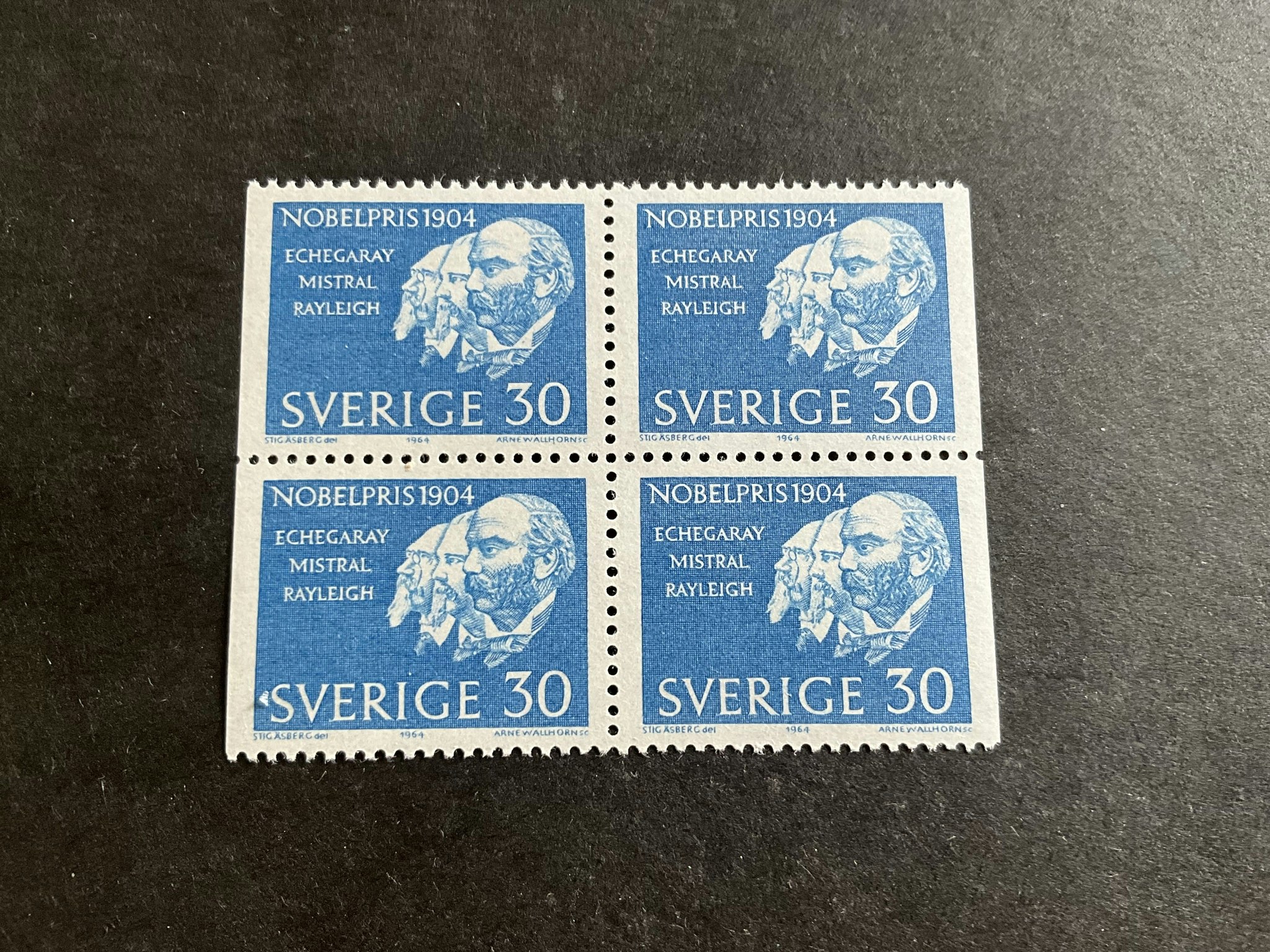 Nobelpristagare 1904 facit nr 559 BB postfriskt 4-block