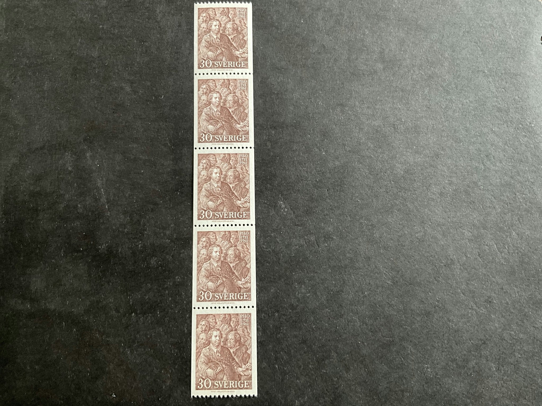 Pilo facit nr 522 A i postfriskt 5-strip