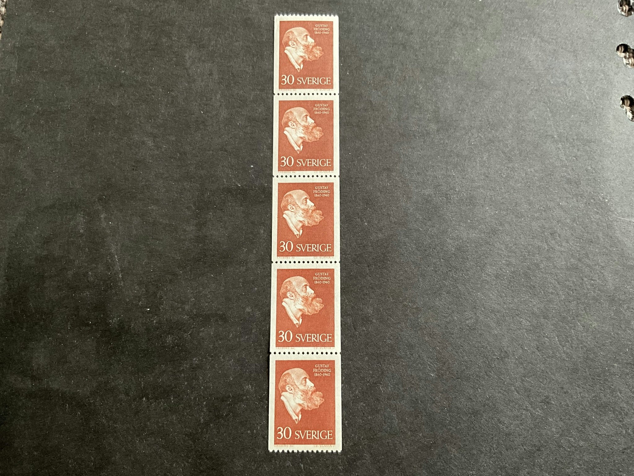 Fröding facit nr 515 A postfriskt 5-strip