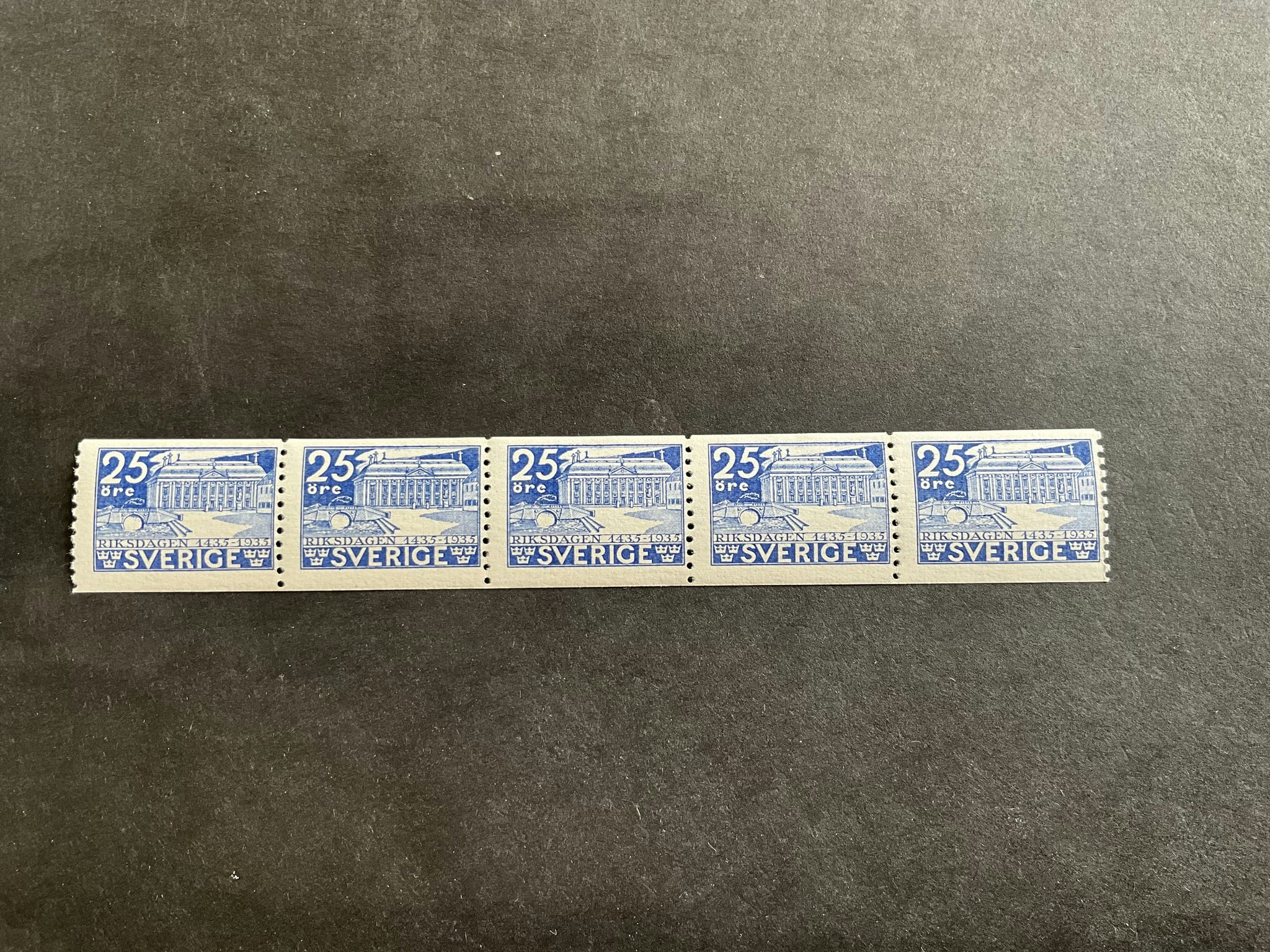 Rijsdagen 500 år facit nr 243 postfriskt 5-strip