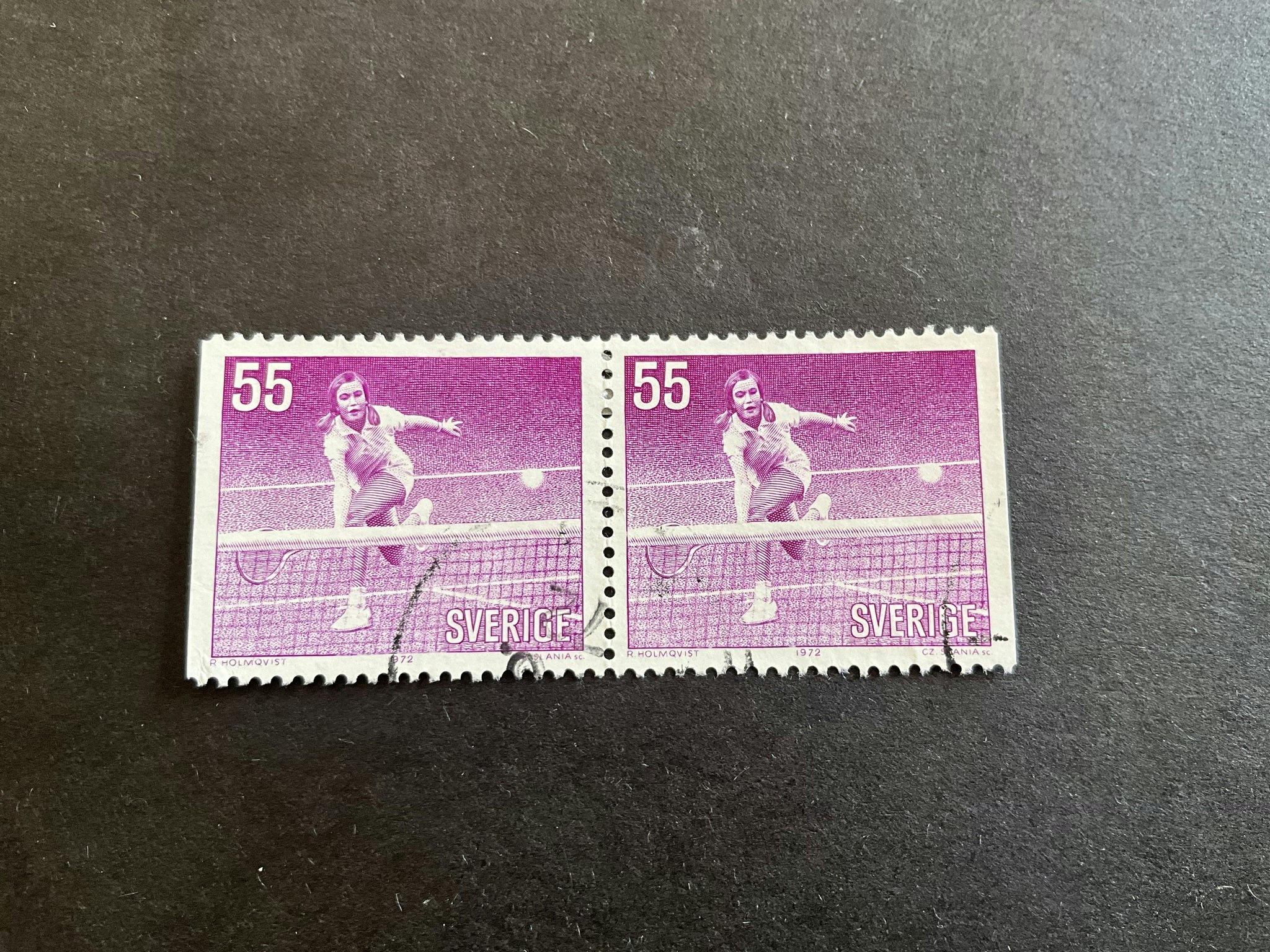 Idrottsflickor facit nr 757 BB stämplat par