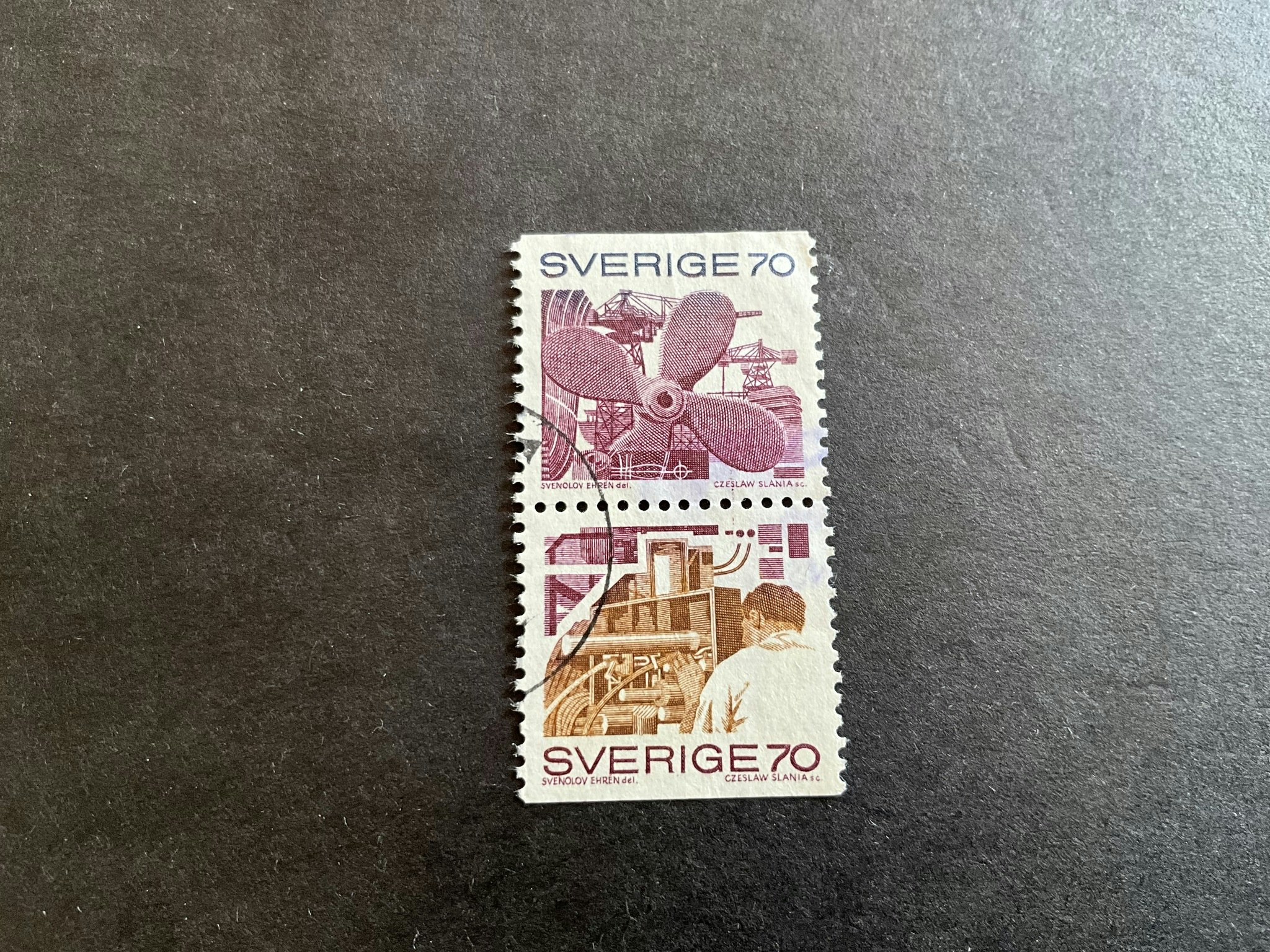 Svenskt näringsliv facit nr 707 SX stämplat par