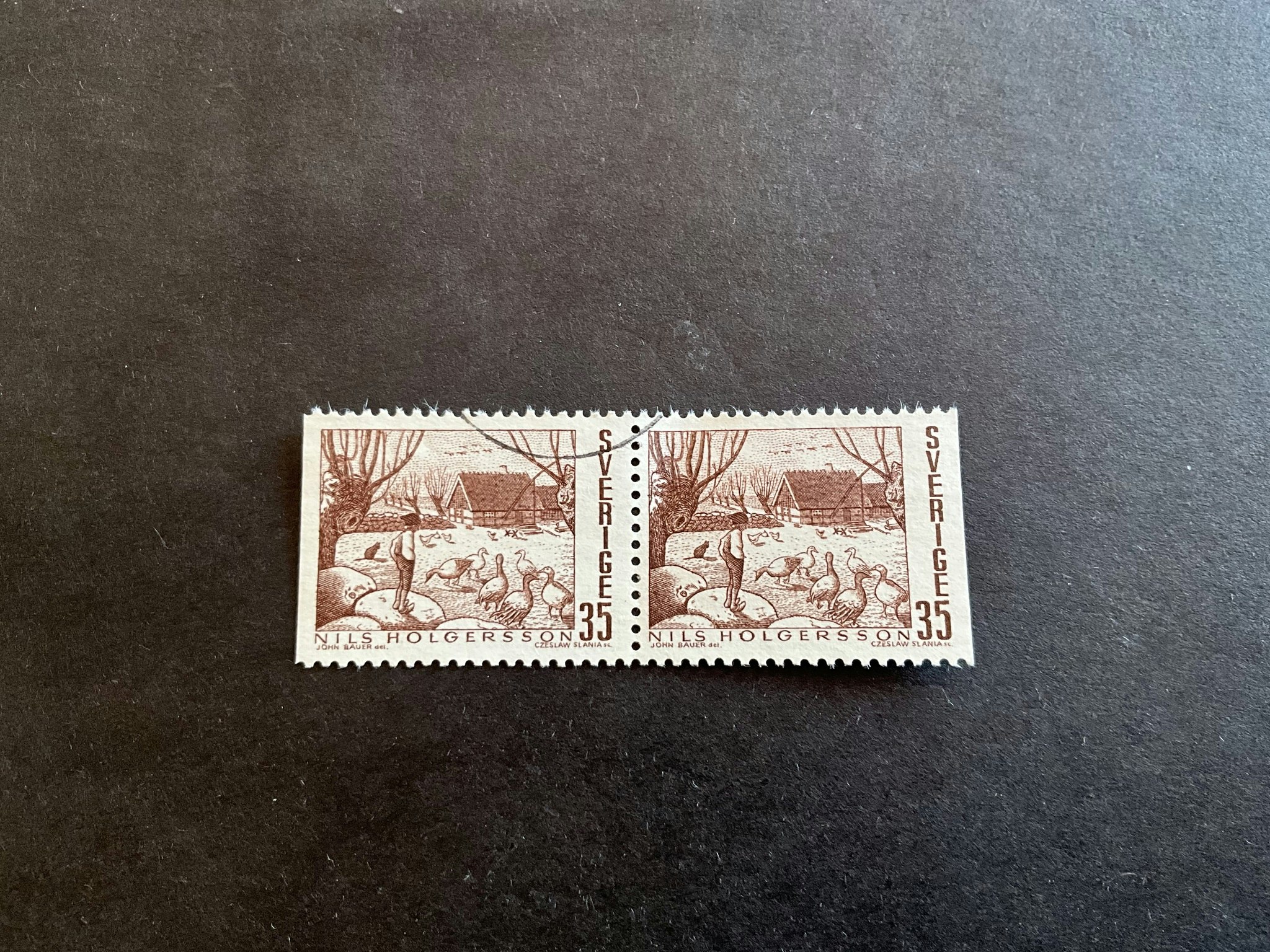 Svenska sagor facit nr 675 BB stämplat par