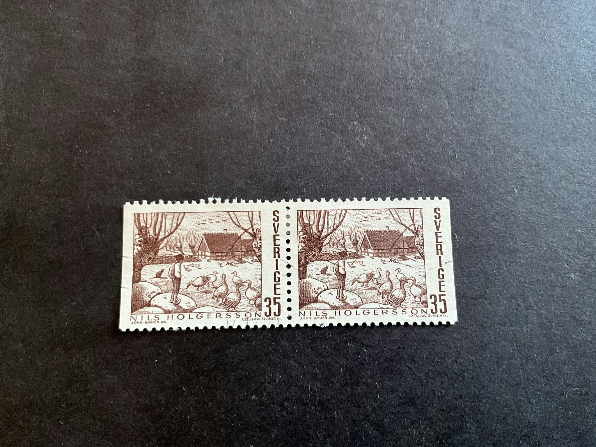 Svenska sagor facit nr 675 BB stämplat par