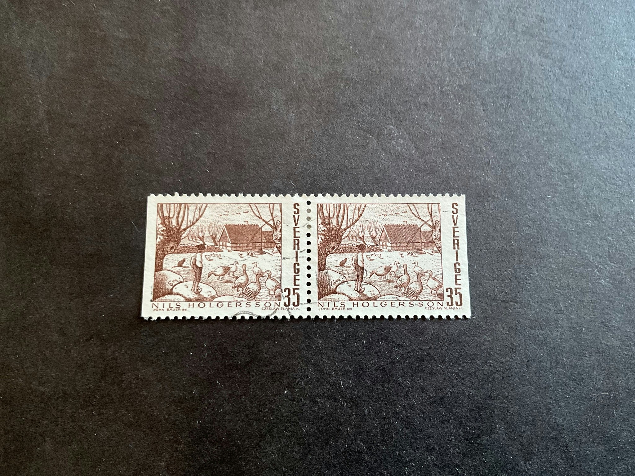 Svenska sagor facit nr 675 BB stämplat par