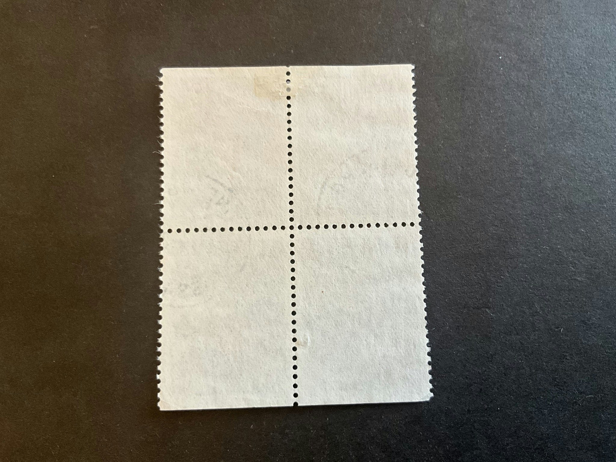 VM i orientering facit nr 637 BB i stämplat 4-block
