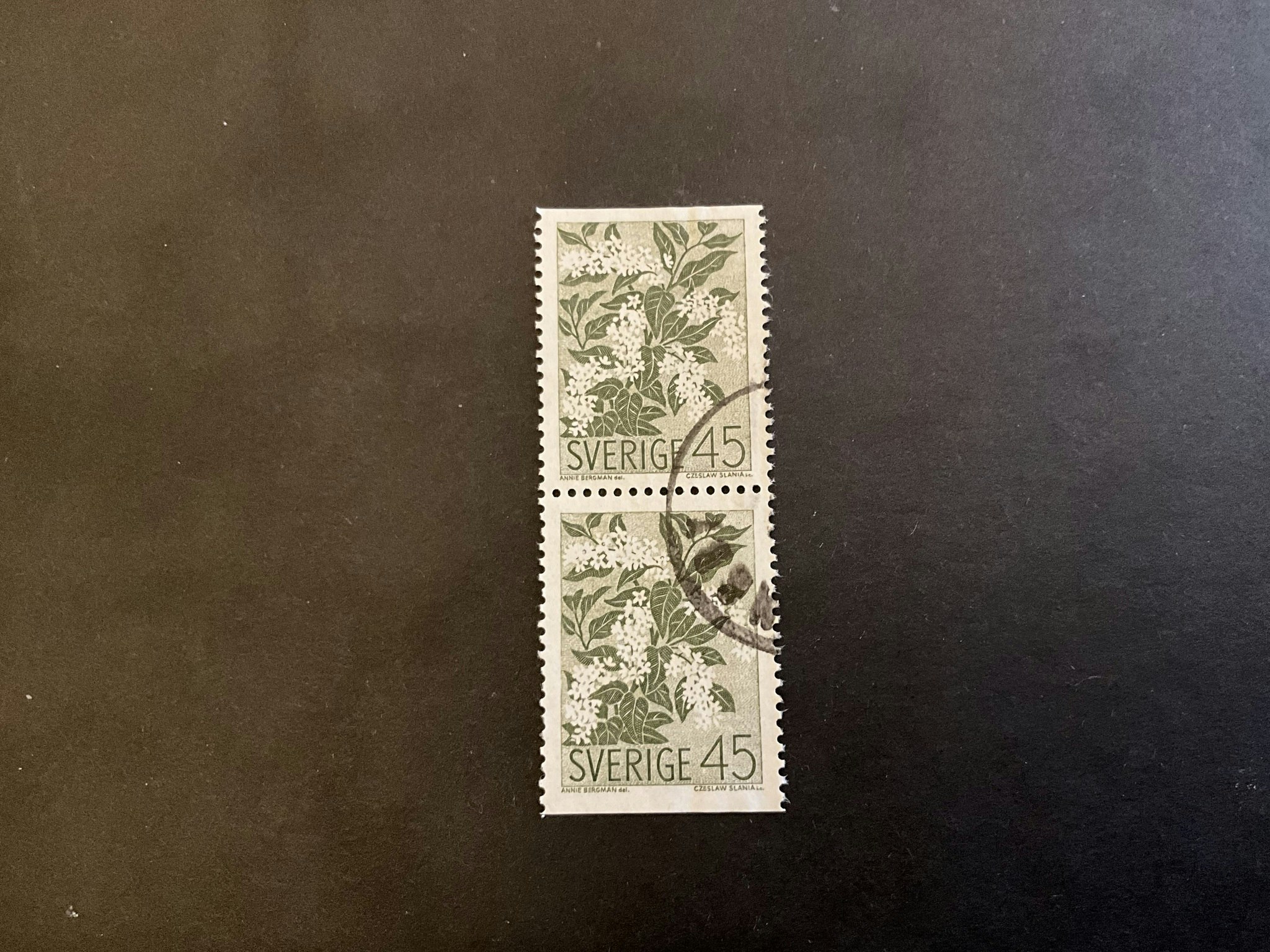 Vildblommor facit nr 629 BB stämplat par