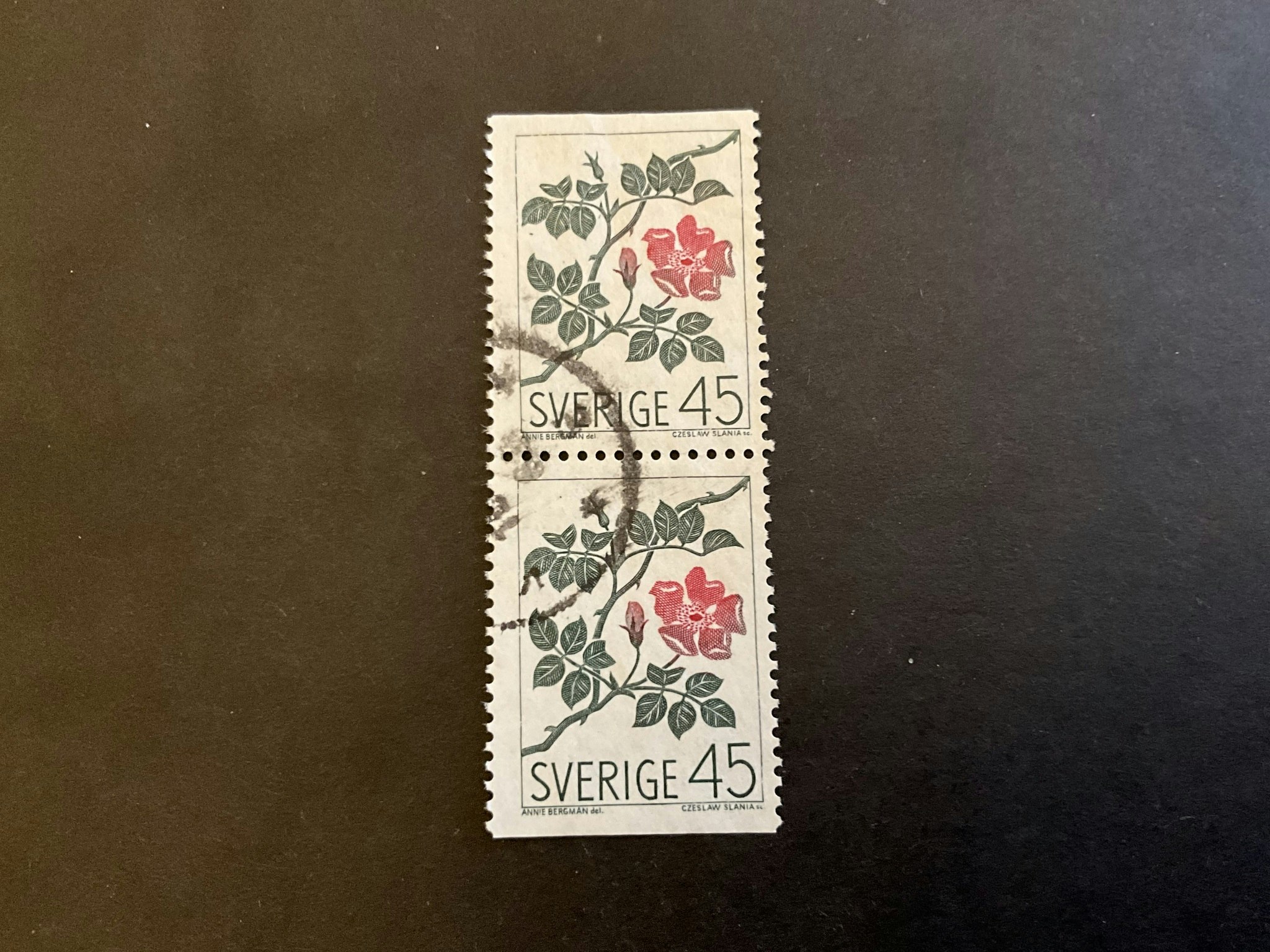 Vildblommor facit nr 630 BB stämplat par