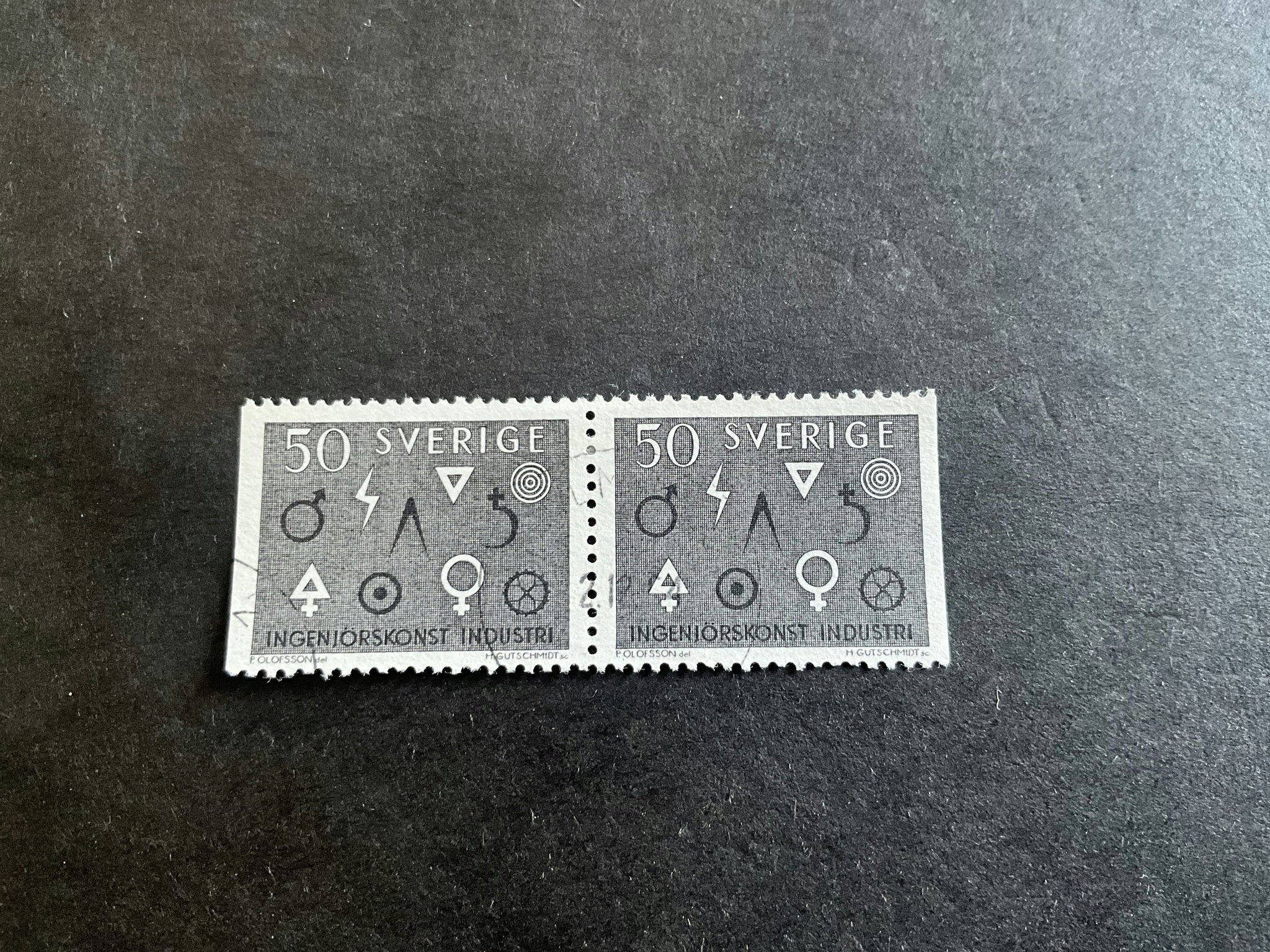 Industri och ingenjörskonst facit nr 546 BB stämplat par