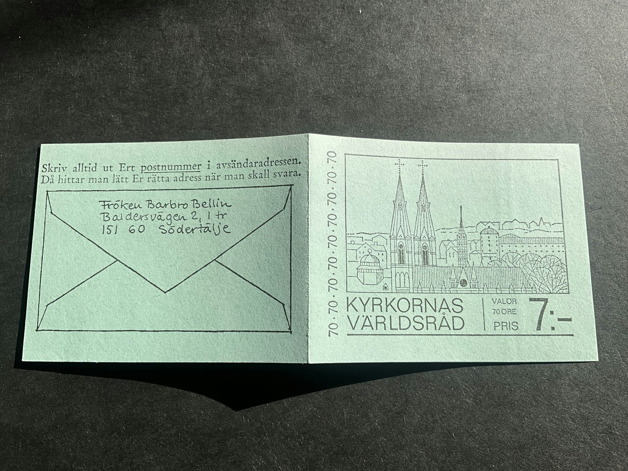 Kyrkornas världsråd facit nr H 207 postfriskt häfte