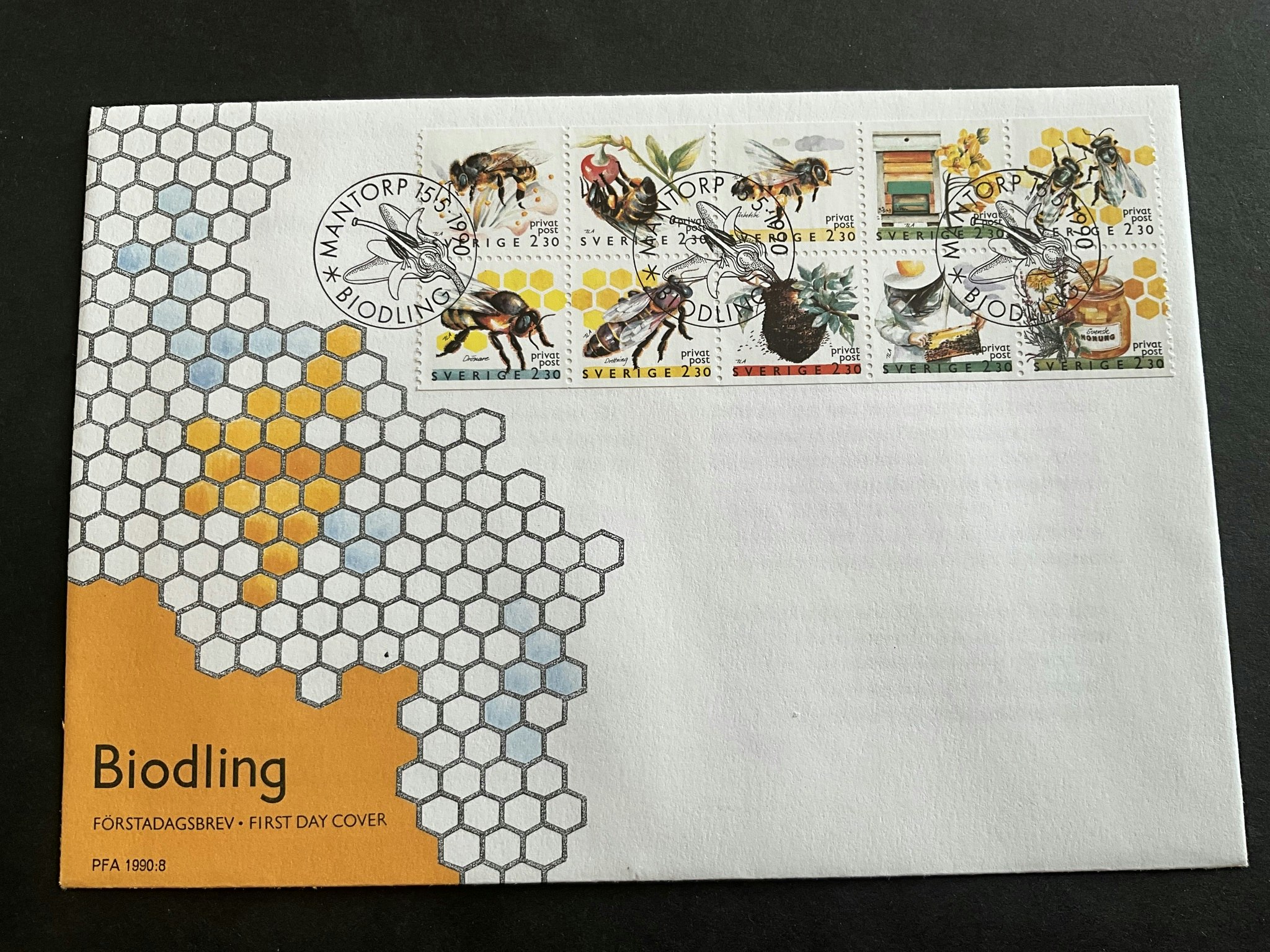 Biodling facit nr 1626-1635 FDC