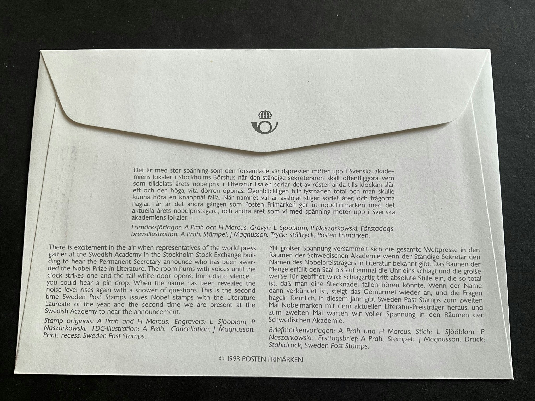 Nobelpris litteratur facit nr 1818-1819 FDC
