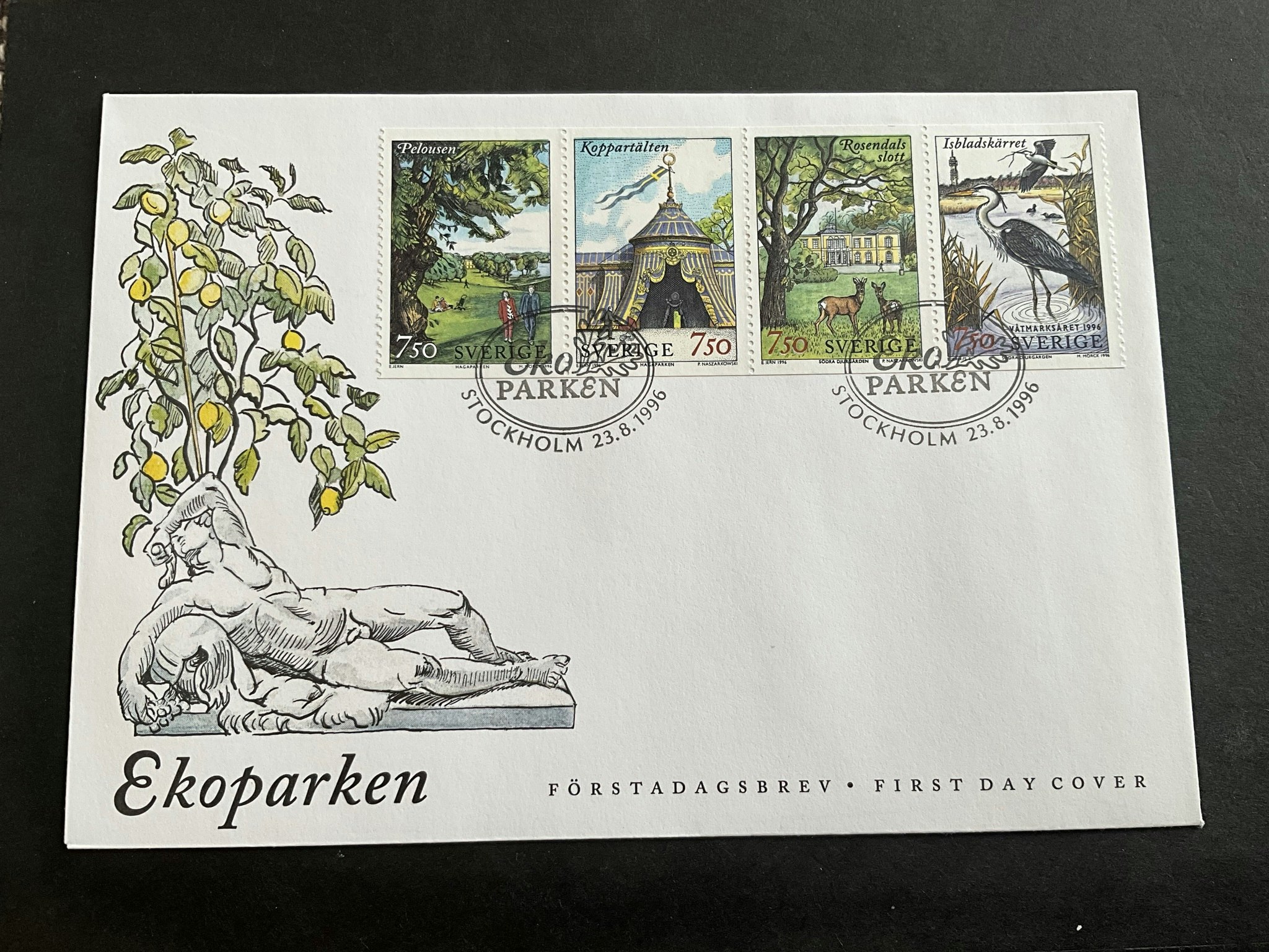 Ekoparken facit nr 1977-1980 FDC