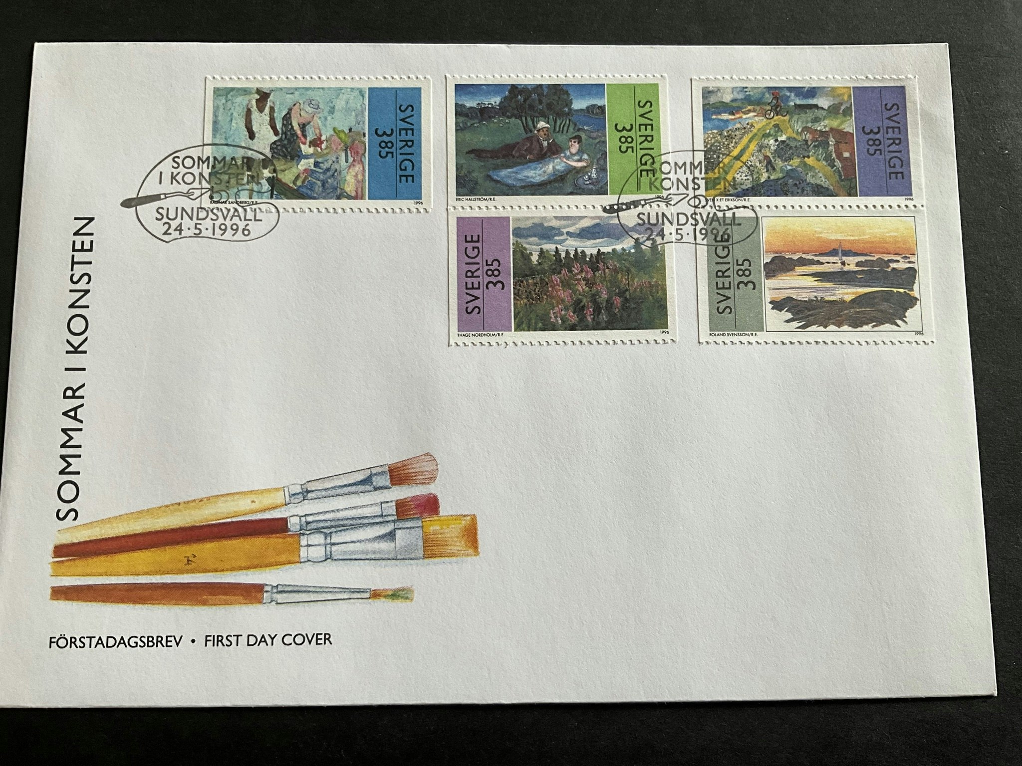 Sommar i konsten facit nr 1962-1966 FDC