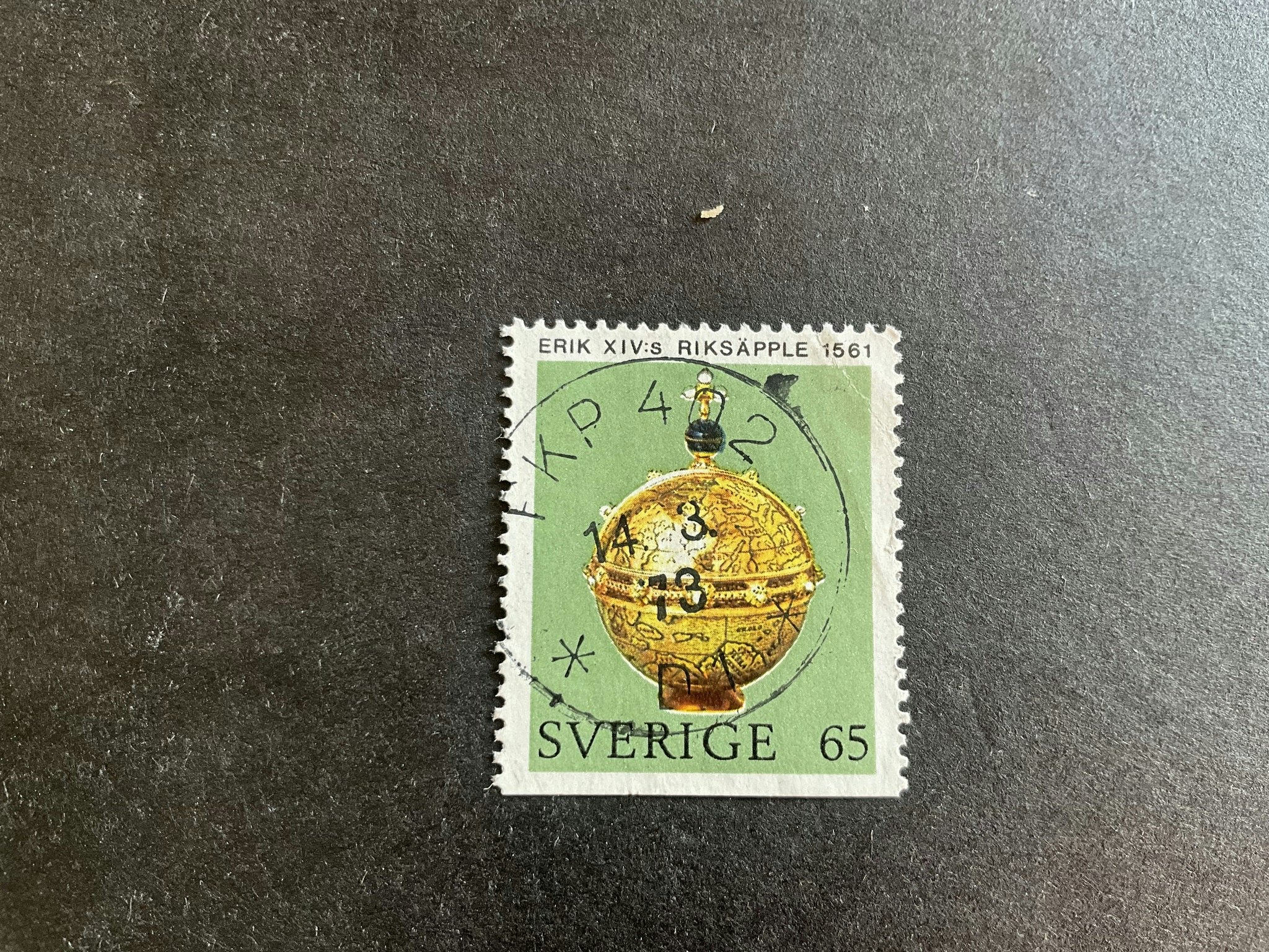 Riksresgalierna facit nr 743 B2 praktstämplat PKP 402 *D1 *
