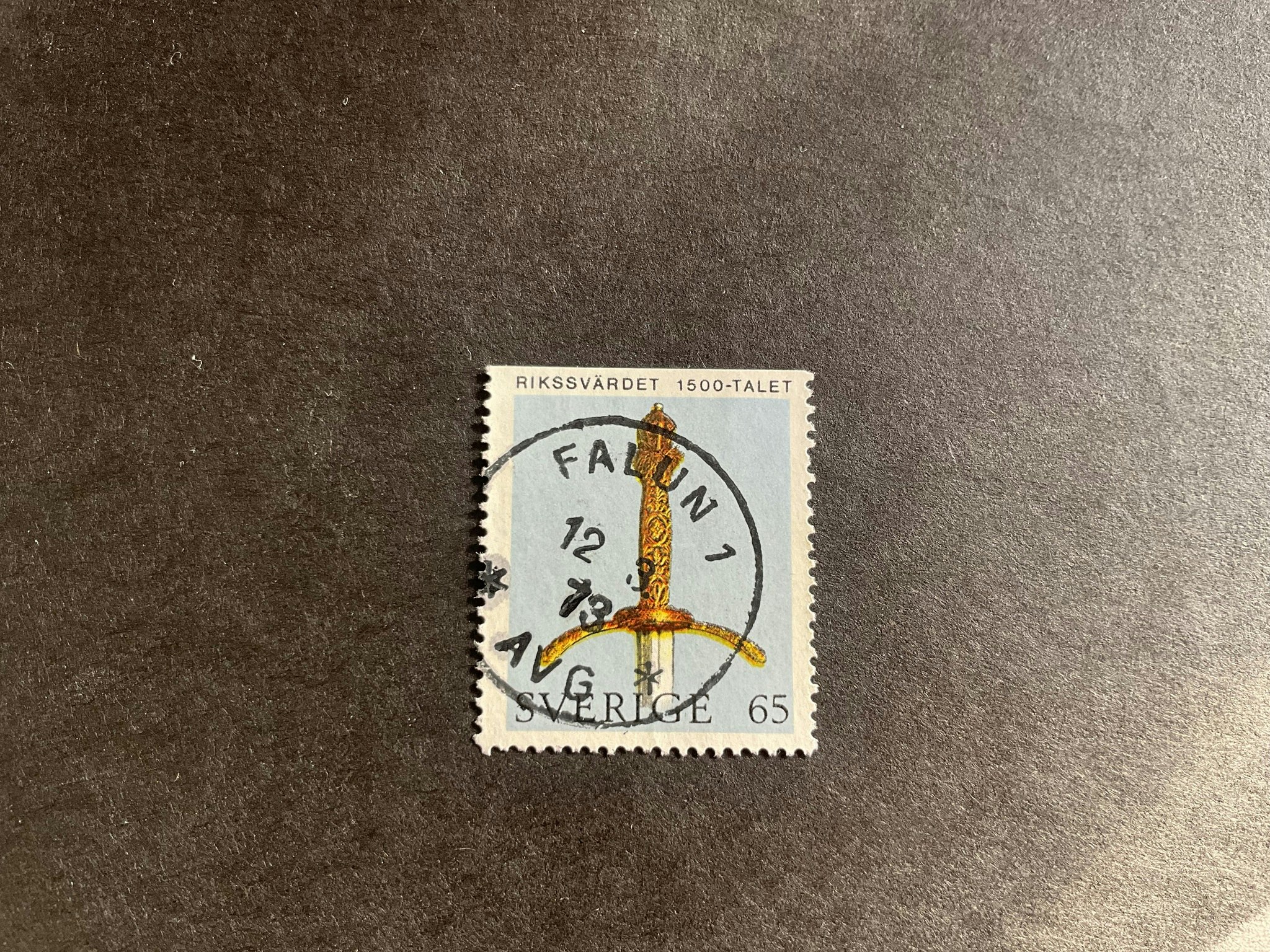 Riksregalierna facit nr 740 B1 praktstämplat FALUN 1