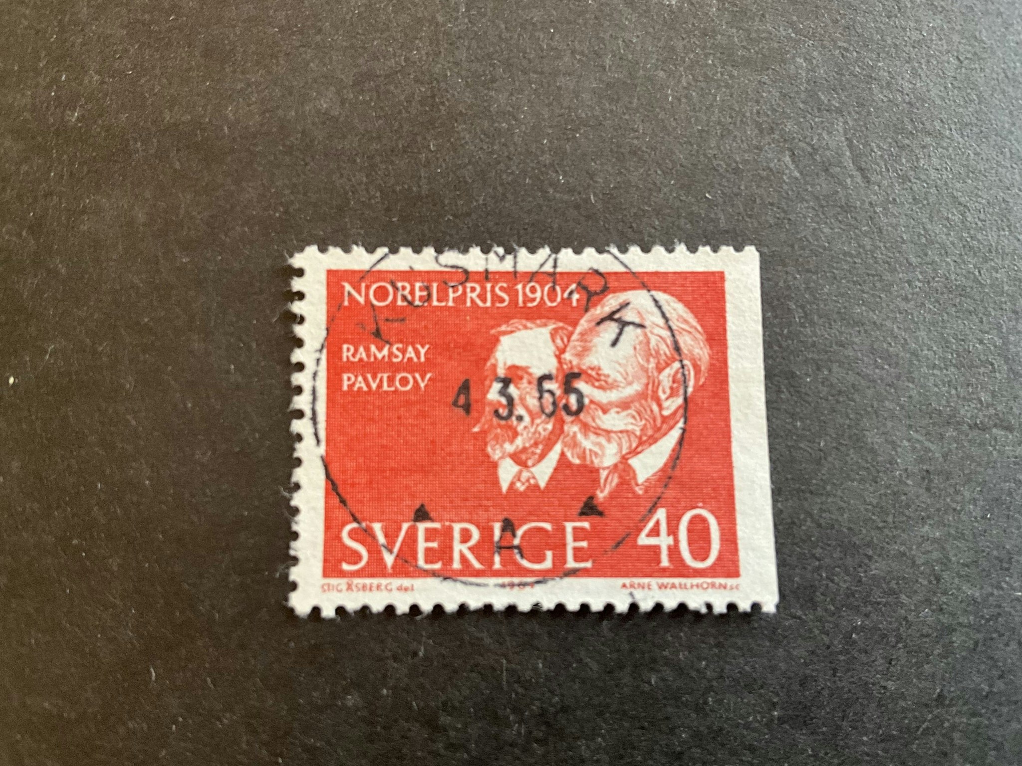 Nobelpris 1904 facit nr 560 B2 praktstämplat KUSMARK