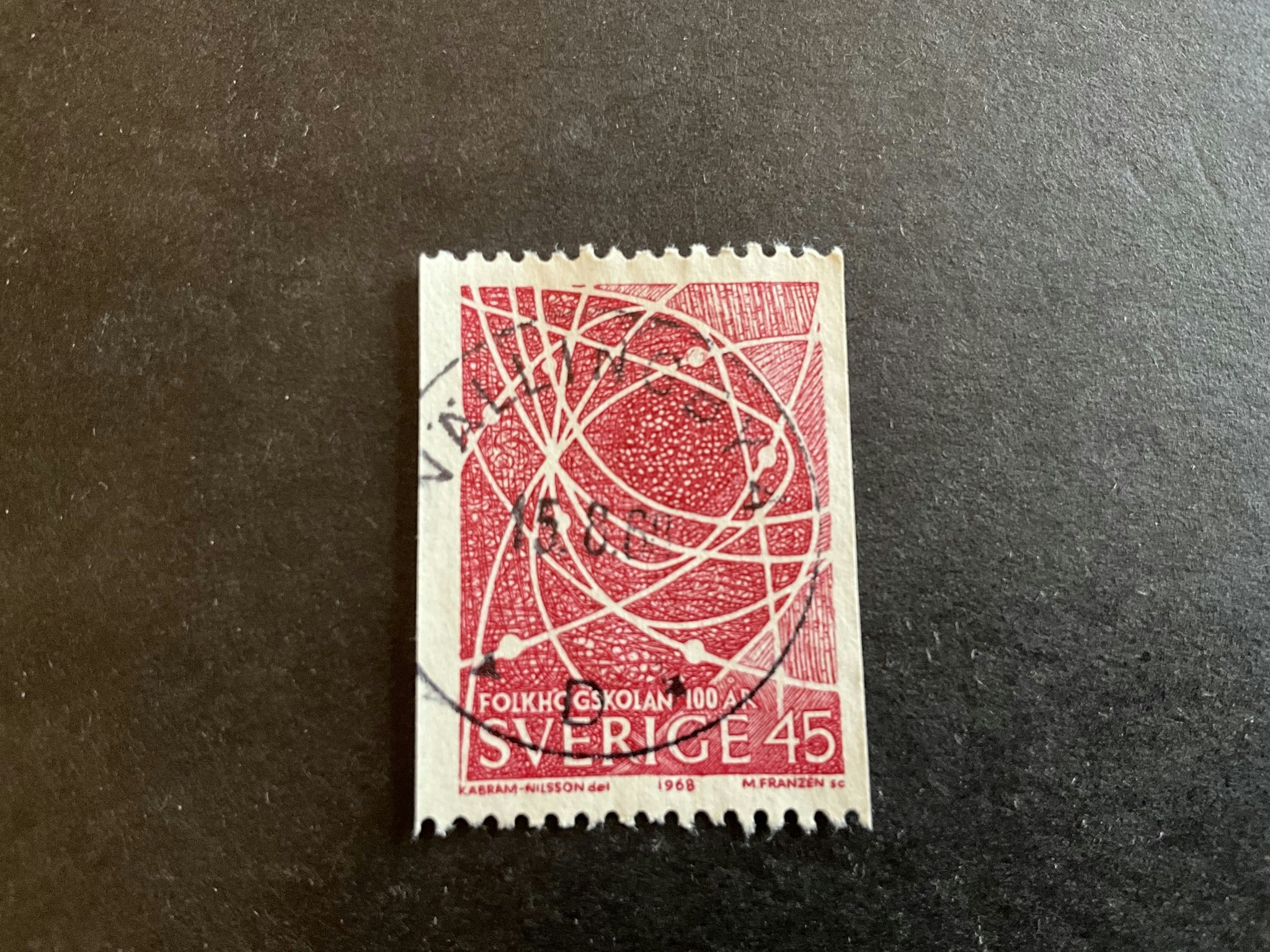 Uppsala domkyrka facit nr 600 praktstämplat VÄLLINGBY 4