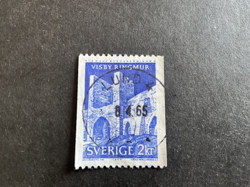 Byggnadsminnen facit nr 562 lyxstämplat LUND 4