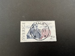 Traktat Sverige-Usa facit nr 1249 lyxstämplat MOTALA 2