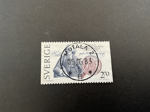 Traktat Sverige-Usa facit nr 1249 lyxstämplat MOTALA 2