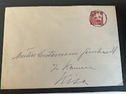 Brev frankerat med 433 A lyxstämplat HORN