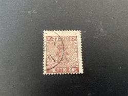 Vapentyp 30 öre  facit 11 stämplat märke