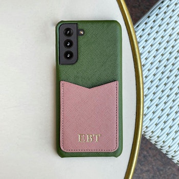 Khaki green med kortholder (Samsung)