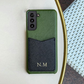 Khaki green med kortholder (Samsung)
