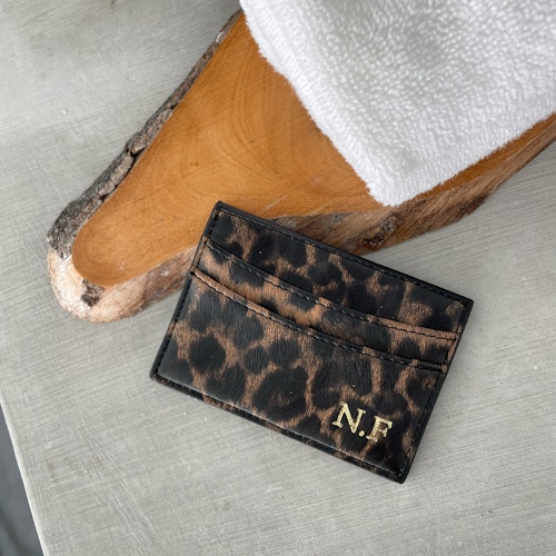 Leopard -  Kortholder med navn