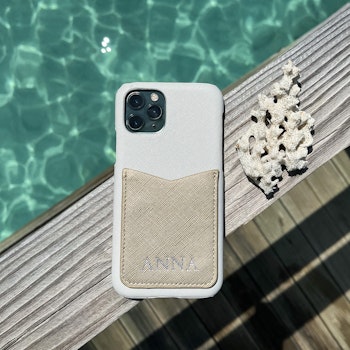 Golden metallic lomme- Deksel till iPhone