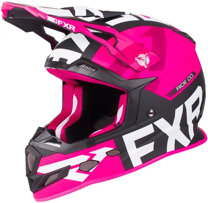 FXR Boost Evo Hjälm, Black/Fuchsia Ord:Pris 1795 50% - Mats Skoter AB