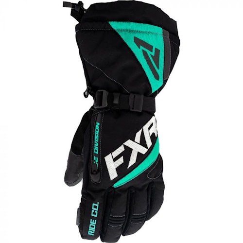 FXR Fusion Skoterhandskar 22 Black/Mint