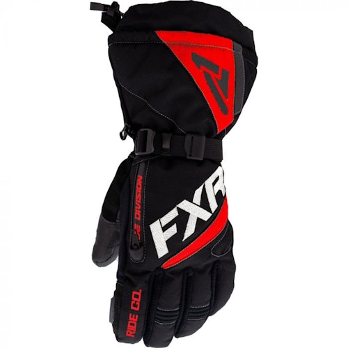 FXR Fuel Skoterhandskar 22 Black/Red