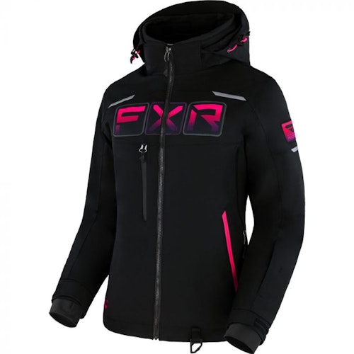 FXR Maverick Skoterjacka 23 Black/Fuchsia Fade