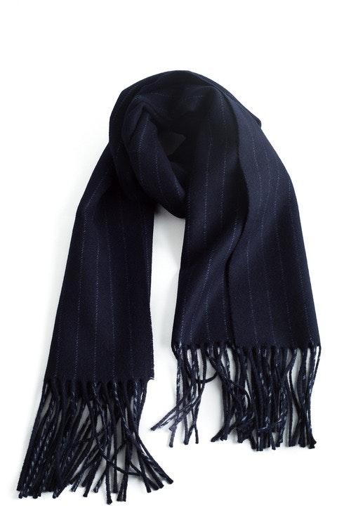 Wool Stripe - Navy Blue/Grey