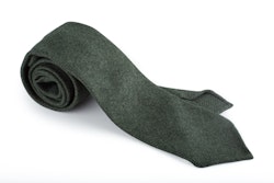 Solid Wool Tie - Untipped - Dark Green